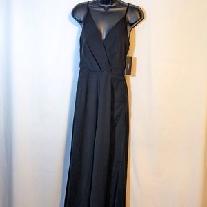 NEW Lulu's black spaghetti strap jumpsuit